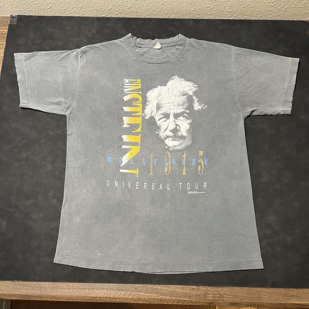 Albert Einstein Shirt Andazia Vintage Distressed Shirt Faded Alice in Wonderland